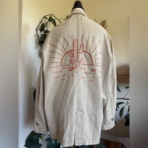 Hand Embroidered Vintage Chore Jacket